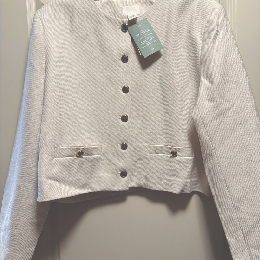 H&M Short Jacket - Cream *NWT* Lg